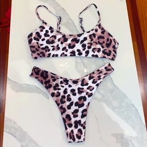 Leopard print bikini
